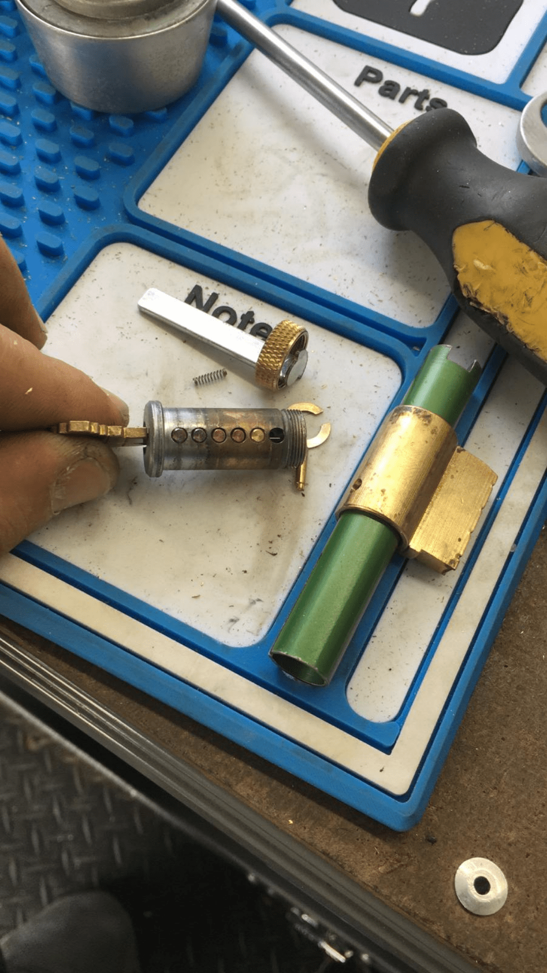 changing lock cylinder